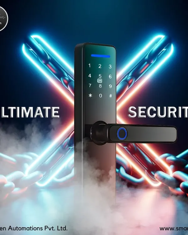 Ultimate security for your home or office. Our smart door lock provides multiple layers of protection, including fingerprint access and a digital keypad, all in a sleek, modern design.