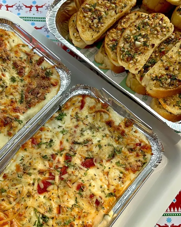 Are you missing out on this perfect pair? My Veg Lasagna is loaded with exotic veggies and cheesy goodness, paired perfectly with my herbed garlic bread. This is the ultimate gourmet comfort meal to enjoy with family and friends.