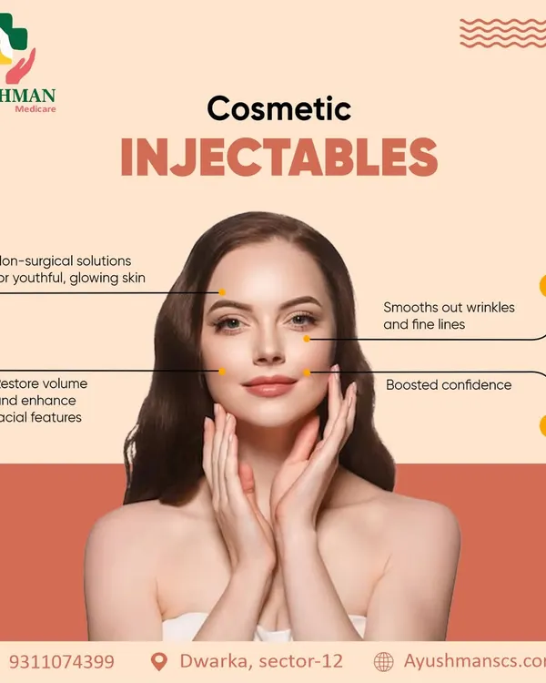 This graphic illustrates the core of what we do with cosmetic injectables. We focus on non-surgical solutions that smooth fine lines, restore facial volume, and ultimately boost your confidence for a naturally youthful and glowing appearance.