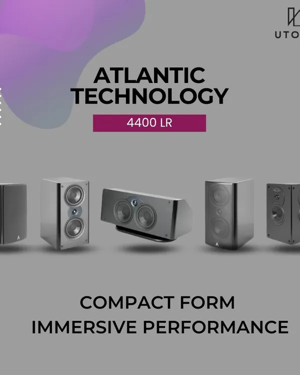 We partner with premium brands like Atlantic Technology to deliver cinema-quality sound. The 4400 LR series speakers are a perfect example, offering immersive, high-fidelity performance in a compact form factor suitable for any living room.