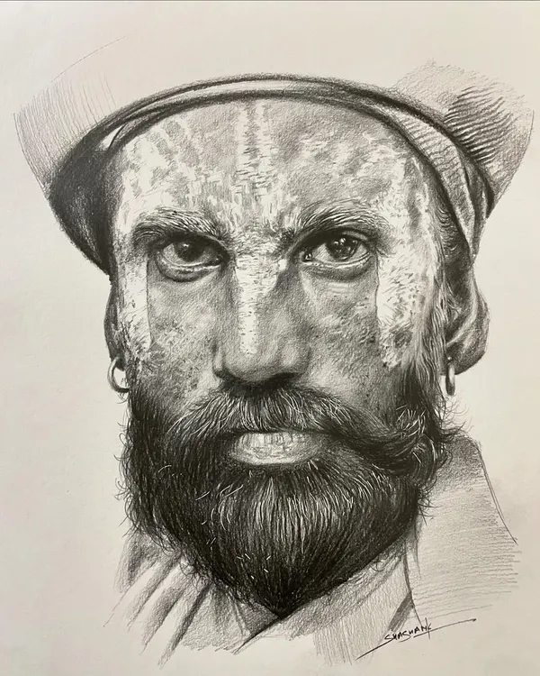 This is a demonstration piece from my online pencil portrait class. I focused on creating an intense expression and realistic texture using various grades of graphite pencils to achieve deep shadows and bright highlights.