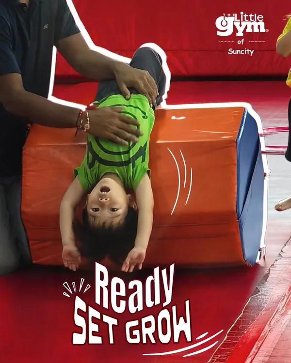 Ready, set, grow! With a little help from our coaches, even the tiniest gymnasts can learn to flip and roll, building core strength and body awareness from an early age.