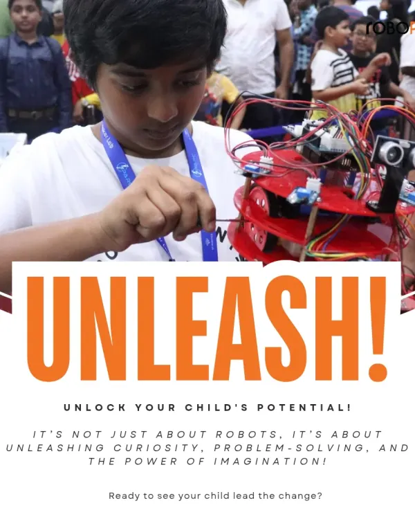This is the moment we work towards. It's not just about building a robot; it's about that spark of intense focus and imagination. We help your child unlock their curiosity and develop the problem-solving skills needed to turn complex ideas into reality.