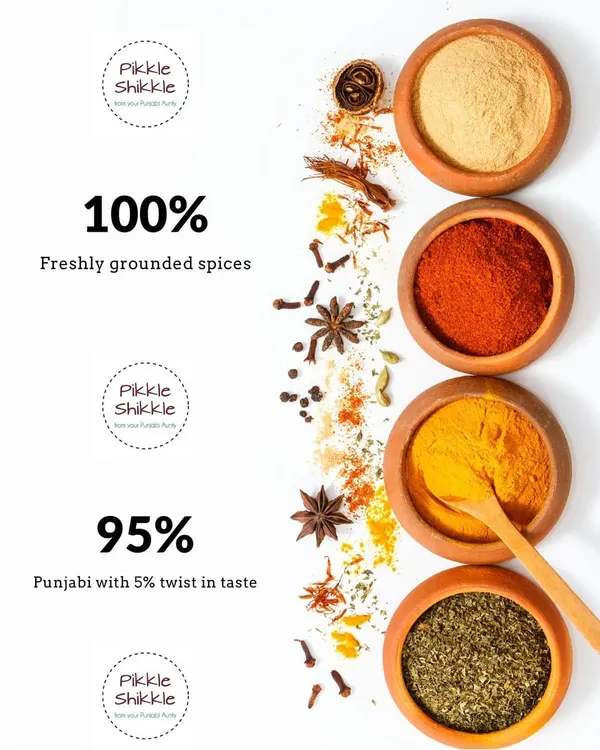 This is my quality promise. We use 100% freshly ground spices for maximum flavour and stick to 95% traditional Punjabi recipes, ensuring an authentic taste with a slight personal touch.
