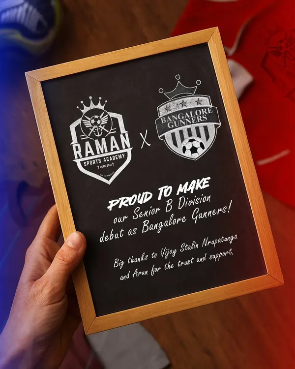 We are proud to announce our debut in the Senior B Division as Bangalore Gunners. This partnership marks a new chapter in our journey to provide a professional pathway for our players.