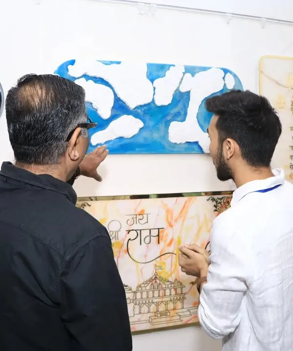A glimpse from my first ever art exhibition at The Bombay Art Gallery in Mumbai. I couldn't have done it without the support of my family and friends. This was the first of many to come.