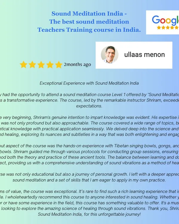 This testimonial from a graduate highlights the transformative and educational experience of the course. I am so grateful to hear how my genuine intention to impart knowledge was felt and appreciated on this unforgettable journey.