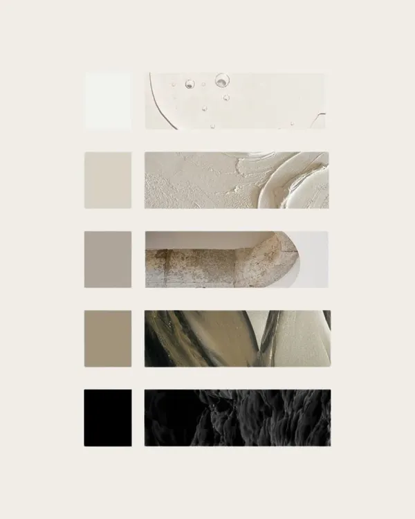 Texture tells a story of depth and warmth. This palette shows a range of materials we use, from smooth gels to rough-hewn stone, to layer every space with tactile beauty that you can see and feel.