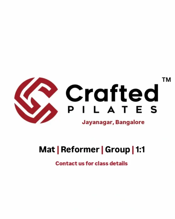 My studio in Jayanagar, Bangalore offers Mat, Reformer, Group, and 1:1 sessions. Contact me for class details and to find the right fit for you.