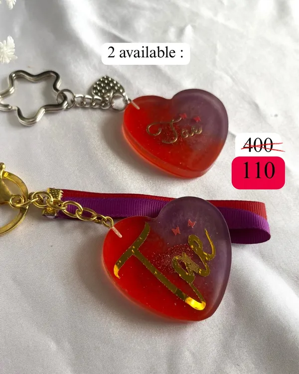 For my fellow ARMY. This "Tae" heart-shaped keychain is part of my limited BTS-inspired collection. Only two are available, so grab one for you and your bias twin.