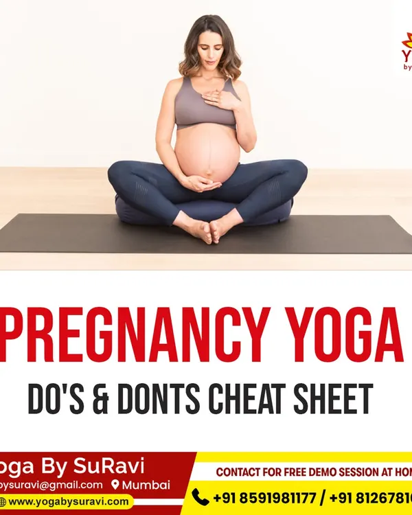 For expecting mothers, we provide a helpful "Do's & Don'ts" cheat sheet for a safe and beneficial pregnancy yoga practice.