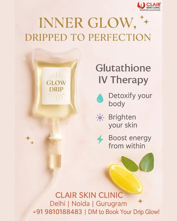 Inner glow, dripped to perfection. Our Glutathione IV Therapy detoxifies your body, brightens your skin, and boosts your energy from within for a complete wellness experience.