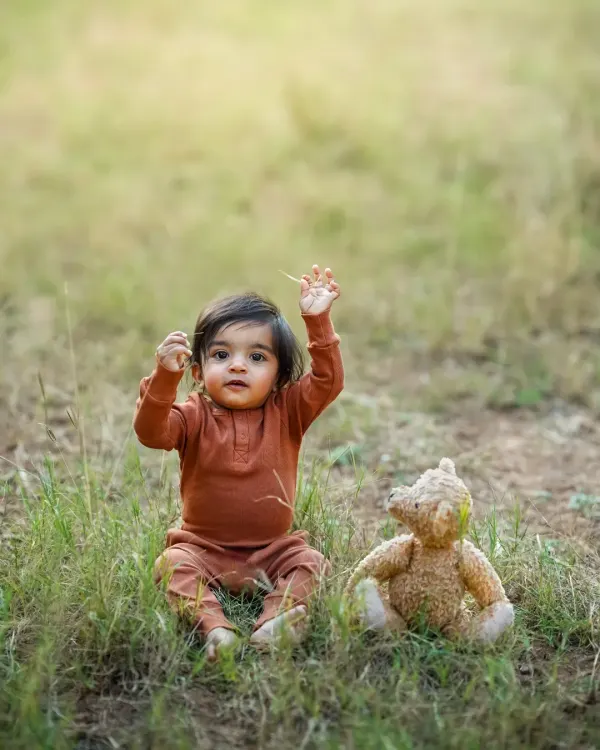A milestone collage for my youngest son, Viraj, on his first birthday. It's a collection of moments from his first year, a testament to how quickly time flies and how full our hearts can be.