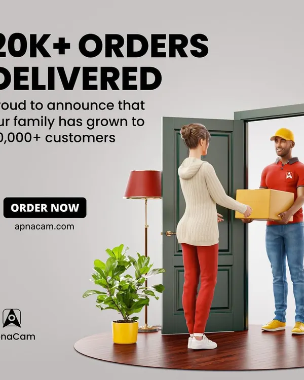 I'm proud to announce that the ApnaCam family has grown to over 20,000 satisfied customers. Thank you for trusting me to protect your property and loved ones.