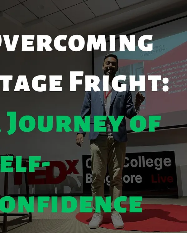A shot from my TEDx talk, where I discussed overcoming fear. This image captures the theme of turning stage fright into self-confidence, a journey I guide my clients through.