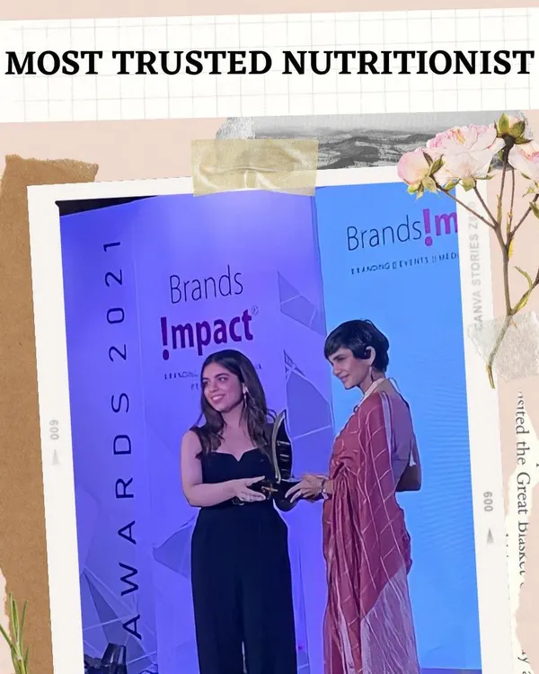 I was so honored and grateful to be awarded as the 'Most Trusted Nutritionist in Delhi NCR'. This recognition fuels my passion to help even more of you achieve your health goals in a way that feels good and is sustainable. It's a journey we take together.