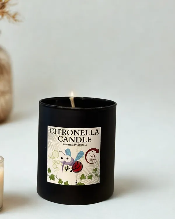 I am here with the best candle to shoo mosquitoes away. My Citronella candle is a top seller, smells great, and actually works to help you sleep in bliss.