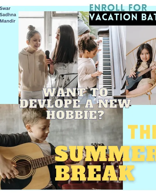 Want to develop a new hobby this summer? Our vacation batches are perfect for learning an instrument like guitar or piano, or for starting your singing journey in a fast-track course.