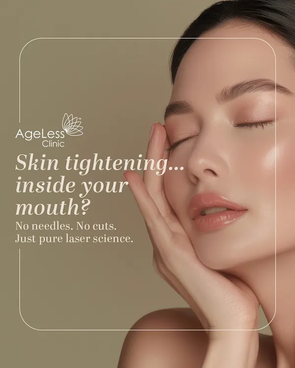 Skin tightening from inside your mouth? It's not science fiction; it's the science behind my Fotona4D® treatment. Using a unique intra-oral laser step, we can target collagen where smile lines begin, offering a lift with no needles and no cuts.