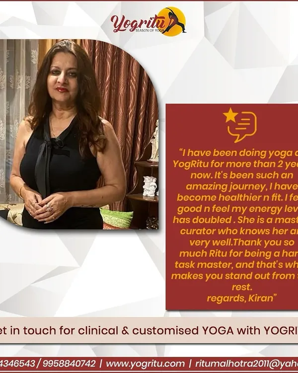 A wonderful note from my client, Kiran. After two years on this journey, she feels healthier and more energetic. I am so proud of her progress and commitment.