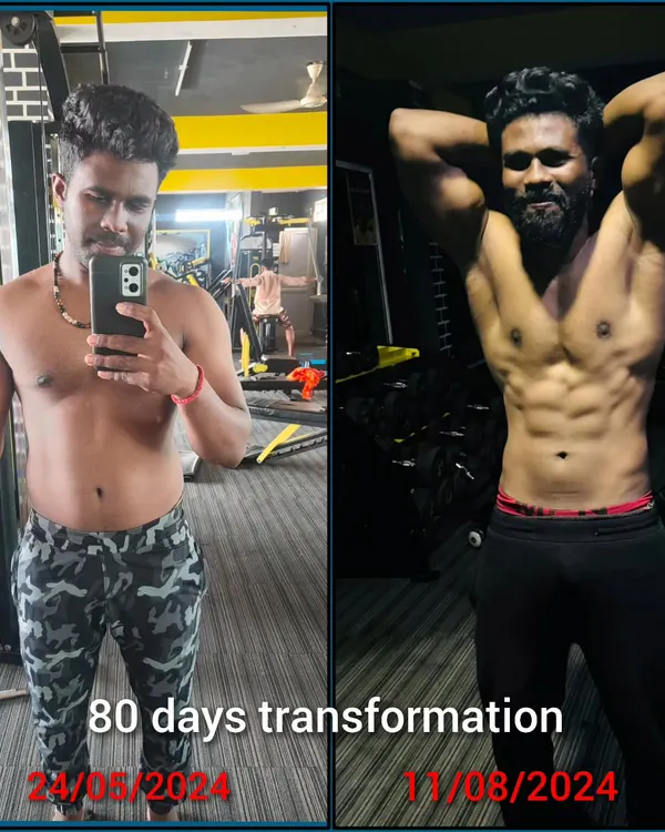 This is what 80 days of dedication looks like. With the right guidance and consistent hard work, this kind of gym transformation is possible for anyone.