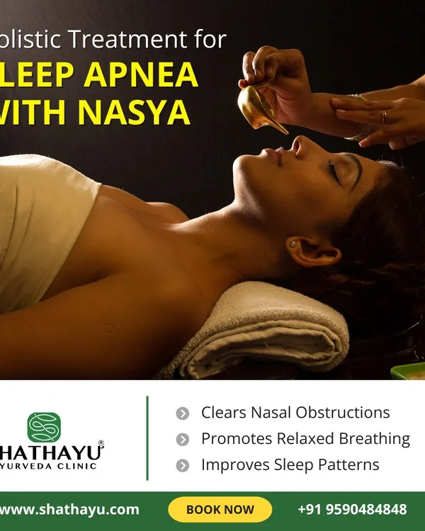 For those with sleep apnea, I offer a holistic treatment with Nasya therapy. This Ayurvedic practice clears nasal obstructions, promotes relaxed breathing, and helps improve sleep patterns.