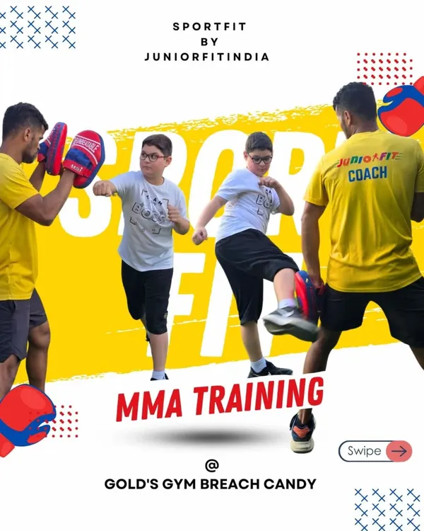 Welcome to SportFit MMA training at Gold's Gym Breach Candy. This program is designed to instill discipline and build functional strength in a high-energy, supportive environment.