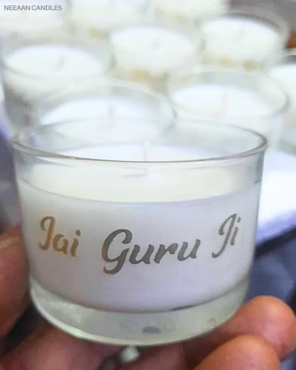 I feel so much peace making these "Jai Guru Ji" candles. Each one is a small offering of devotion, perfect for creating a sacred atmosphere in your home.
