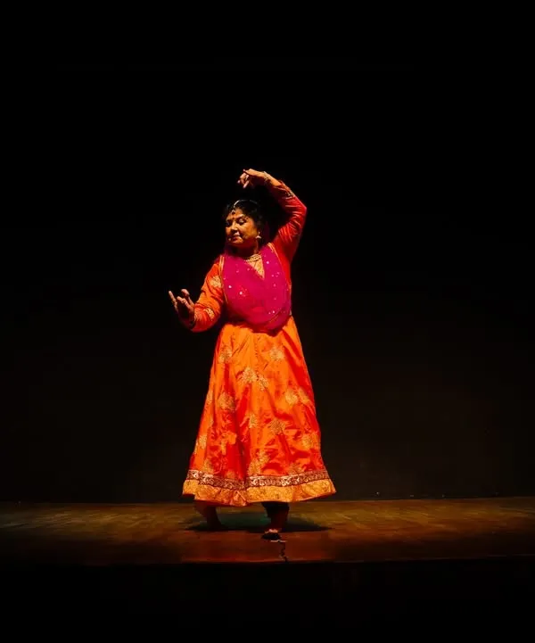 This moment on stage captures the essence of a performance. It's where sadhana (practice) transforms into an offering, a story told through every gesture and expression, rooted in the traditions of the Jaipur Gharana.