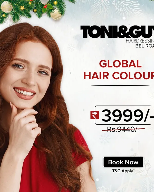 Take advantage of our special offer on Global Hair Colour. It's the perfect opportunity to completely refresh your look with a rich, all-over color.