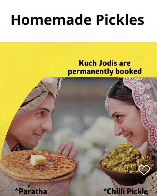 Some pairs are made forever, just like paratha and my chilli pickle. A fun post to celebrate this classic food combination.