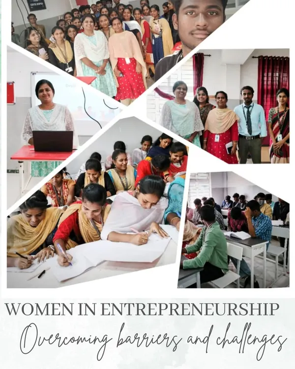 A collage from my session on "Women in Entrepreneurship." We discussed the unique challenges women face and used design thinking exercises to foster innovation and problem solving skills.