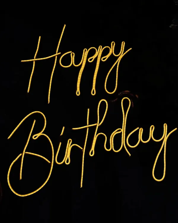 A classic "Happy Birthday" neon sign in warm white. This versatile sign can be added to almost any decor setup to add a stylish and modern glow.