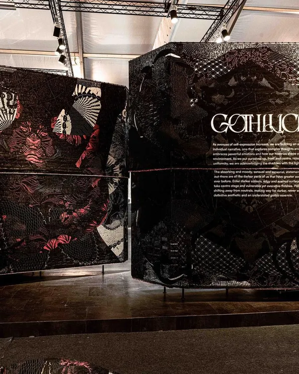 Our interpretation of 'Gothilicious' for Asian Paints ColourNext, a spatial experience designed to evoke powerful emotions. We used woven fabric surfaces, stylized tattoo art, and a moody palette to translate the complex, sensual, and confident persona of contemporary Goth culture into a tangible narrative.