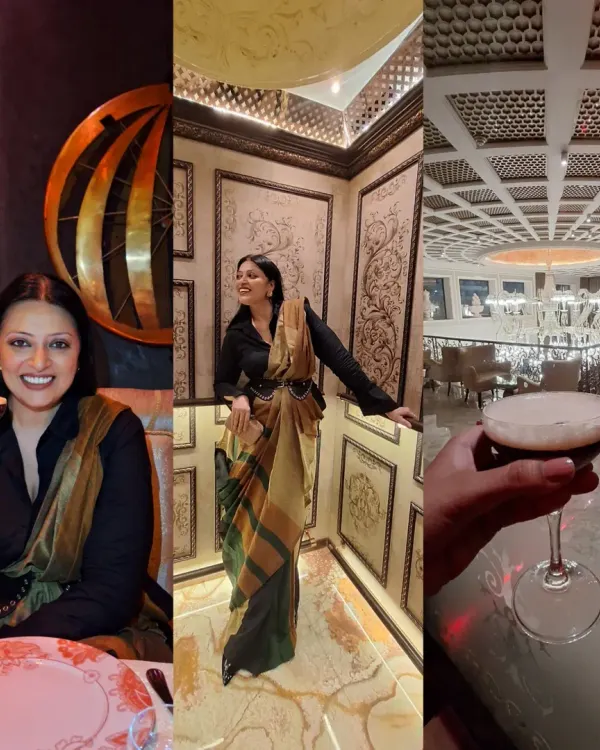 An unforgettable evening at Made In India, Radisson Blu MBD Noida. This collage captures the essence of the experience, from the espresso martini to the elegant, modern take on Indian fine dining.