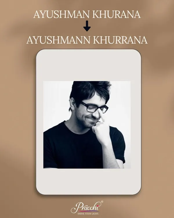 Ayushmann Khurrana added an extra 'n' and 'r' to his name. These changes align his name's vibration with numbers that support creativity and public appeal, which is a great example of name spell correction.