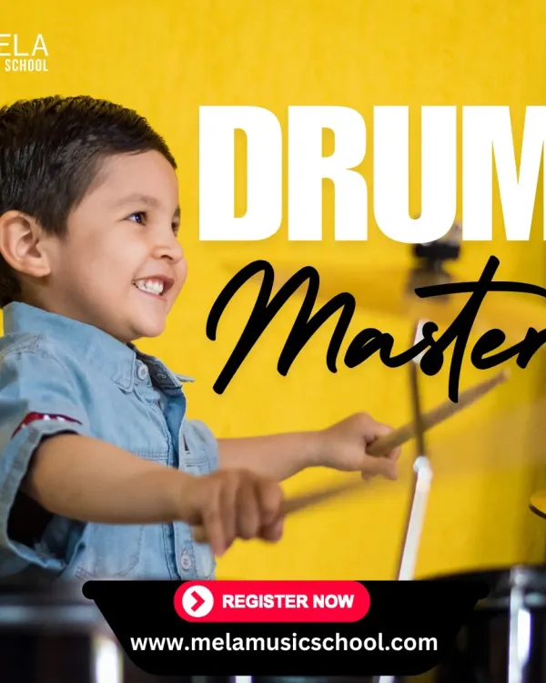 It's pure joy to see a young student light up behind a drum kit. Our 'Drum Master' program is designed to be fun, energetic, and inspiring for kids.
