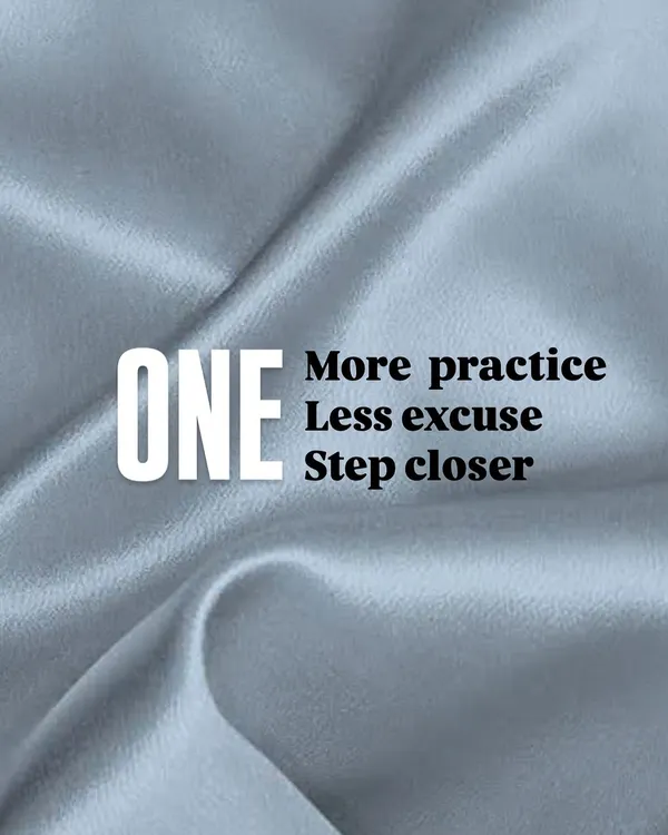 One more practice, less excuse, one step closer. This is our mantra. Drills are the hardest part of learning, but we make them feel like eating candy, not swallowing bitter pills. This is how you build muscle memory.