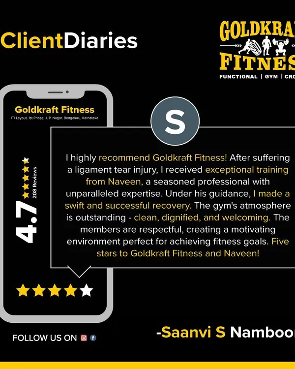 We're proud to have helped Saanvi with a swift and successful recovery from a ligament tear injury. Her review highlights the exceptional training and motivating atmosphere we work hard to maintain.