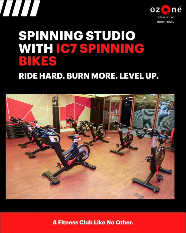 Our spinning studio is equipped with elite IC7 Spinning Bikes. These machines offer performance tracking and precision resistance, making every indoor cycling class a challenging and rewarding cardio workout.