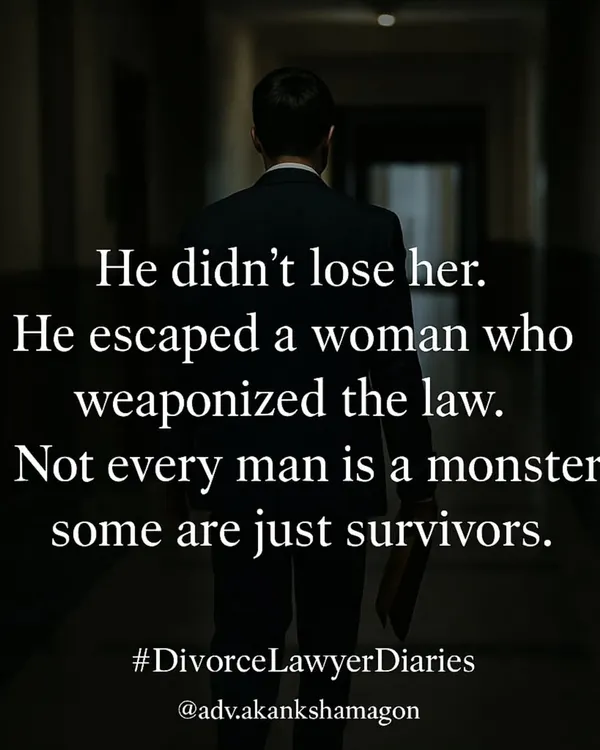 Justice must be for everyone. As a lawyer, I have seen cases where laws meant to protect have been used as weapons. This post is a reminder that not every man is a monster and that false allegations cause real, devastating harm. My commitment is to the truth, regardless of gender.