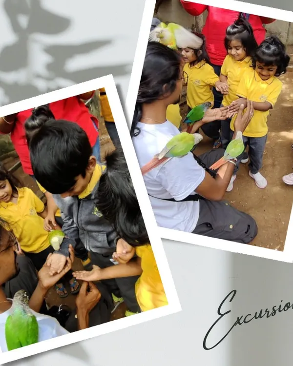 A field trip to Prani Pet Sanctuary, where children get to interact with birds up close. These real-world experiences foster empathy and a deep respect for animals and nature.