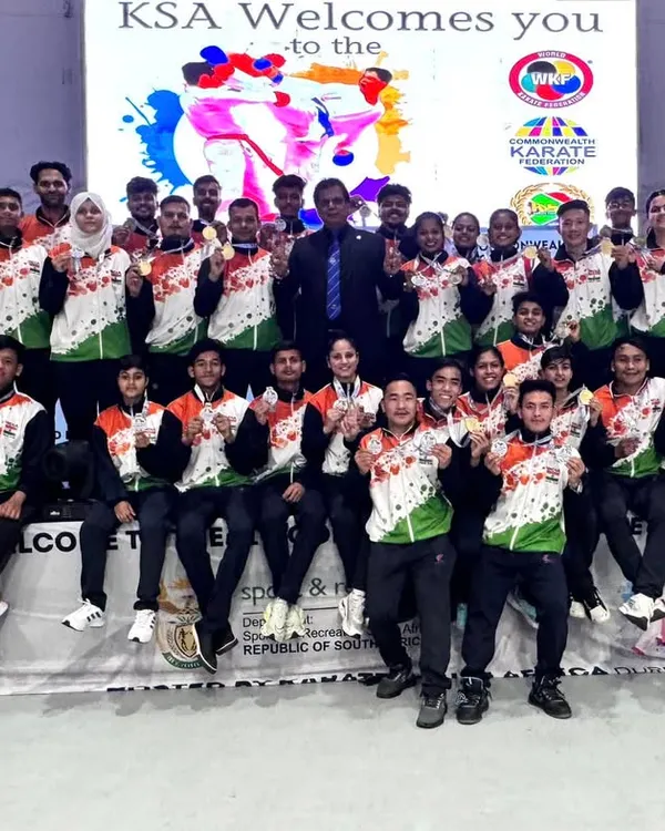 Team KIO India stands united and victorious. We were declared the overall champions at the 11th Commonwealth Karate Championship in Durban, South Africa, a historic achievement for our country.