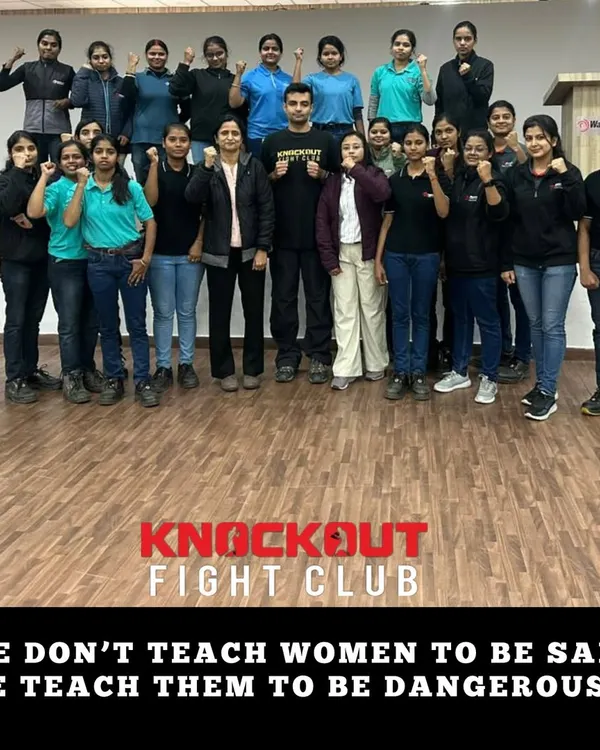 We teach women to be dangerous, not just "safe." This is a group from one of our corporate self-defense workshops, learning how to take control and become their own protectors.