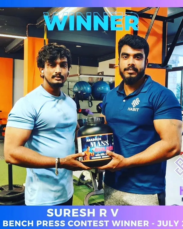 Congratulations to Suresh, the winner of our Max Bench Press contest for July 2023. We love to celebrate our members' hard work and achievements.