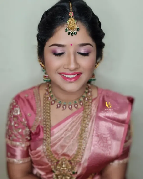 A beautiful makeover for a repeat client. This soft pink, traditional look is perfect for family functions, and I teach how to create this glowing, festive style.