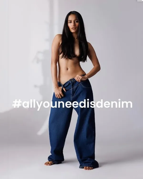 The final campaign image for Freakins' denim line. I was responsible for the hair, creating a simple, natural look with long, healthy waves that align with the brand's minimalist and confident aesthetic.