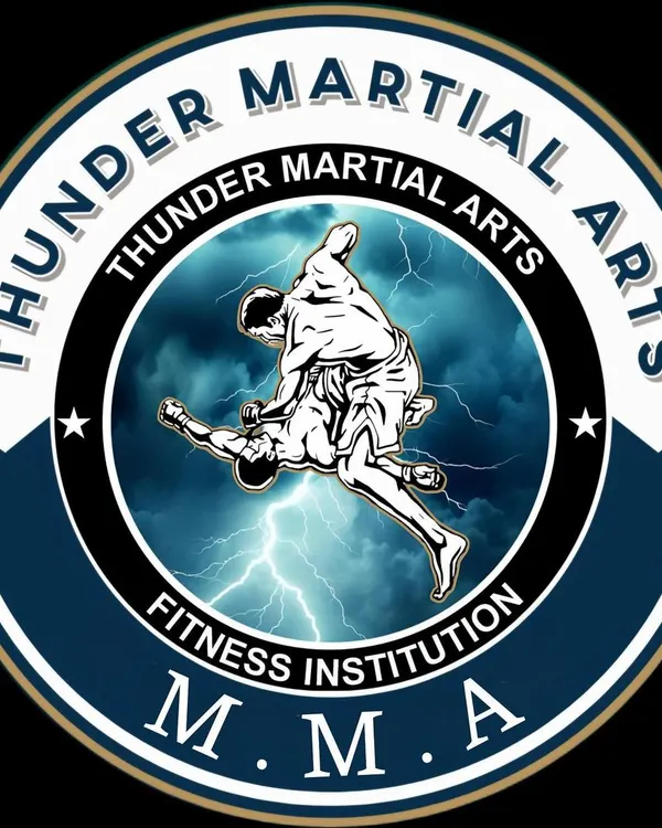 The official logo for our Mixed Martial Arts (MMA) program at Thunder Martial Arts Fitness Institution.