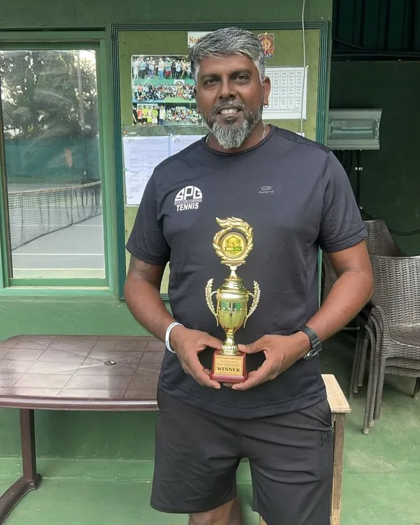 Our coaches lead by example. A big congratulations to our coach Vijay Giri for winning the singles final at an Open Tennis Tournament. Our coaches are active and successful competitors themselves.