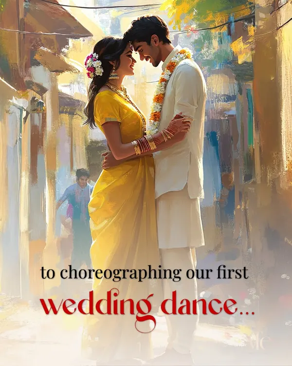 From choreographing your first wedding dance...